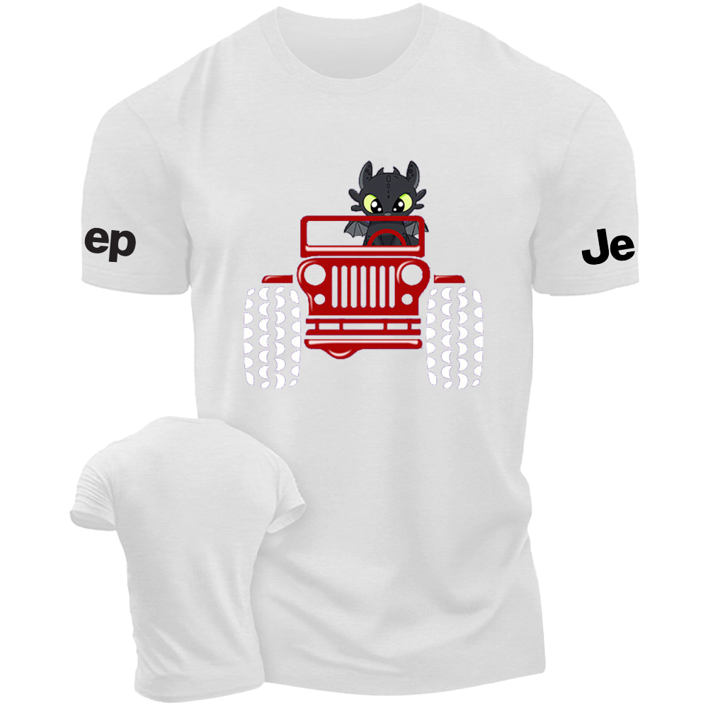 Halloween A Little Bat Is Driving A Car Jp T-Shirt