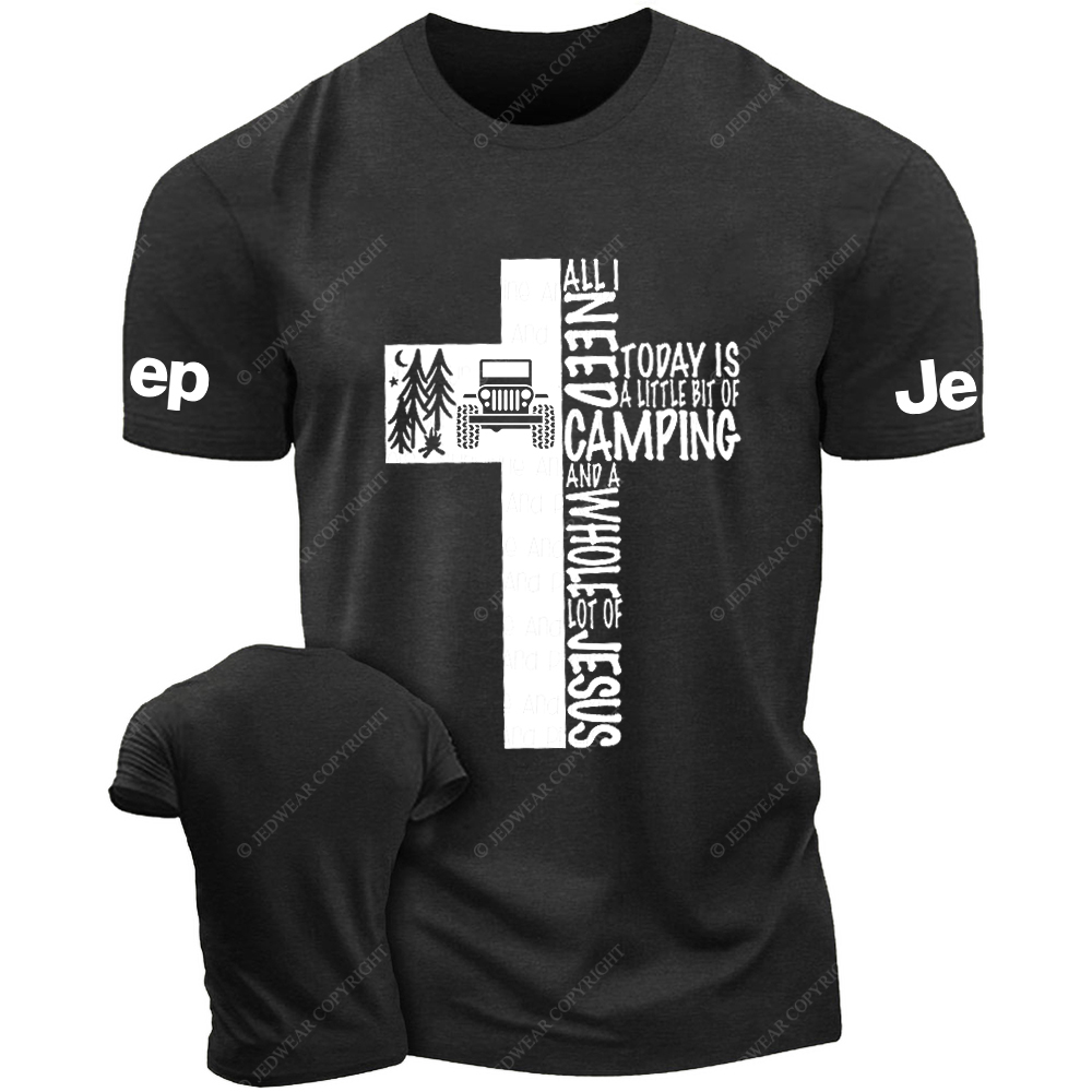 Religion Jesus Cross All Need Camping Jp T-Shirt