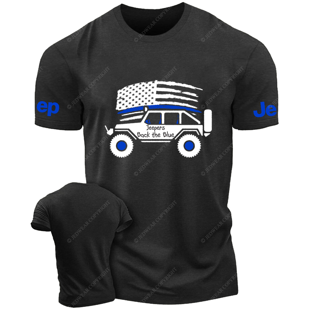 American Flag Policeman Jp Back The Blue  Jp T-Shirt
