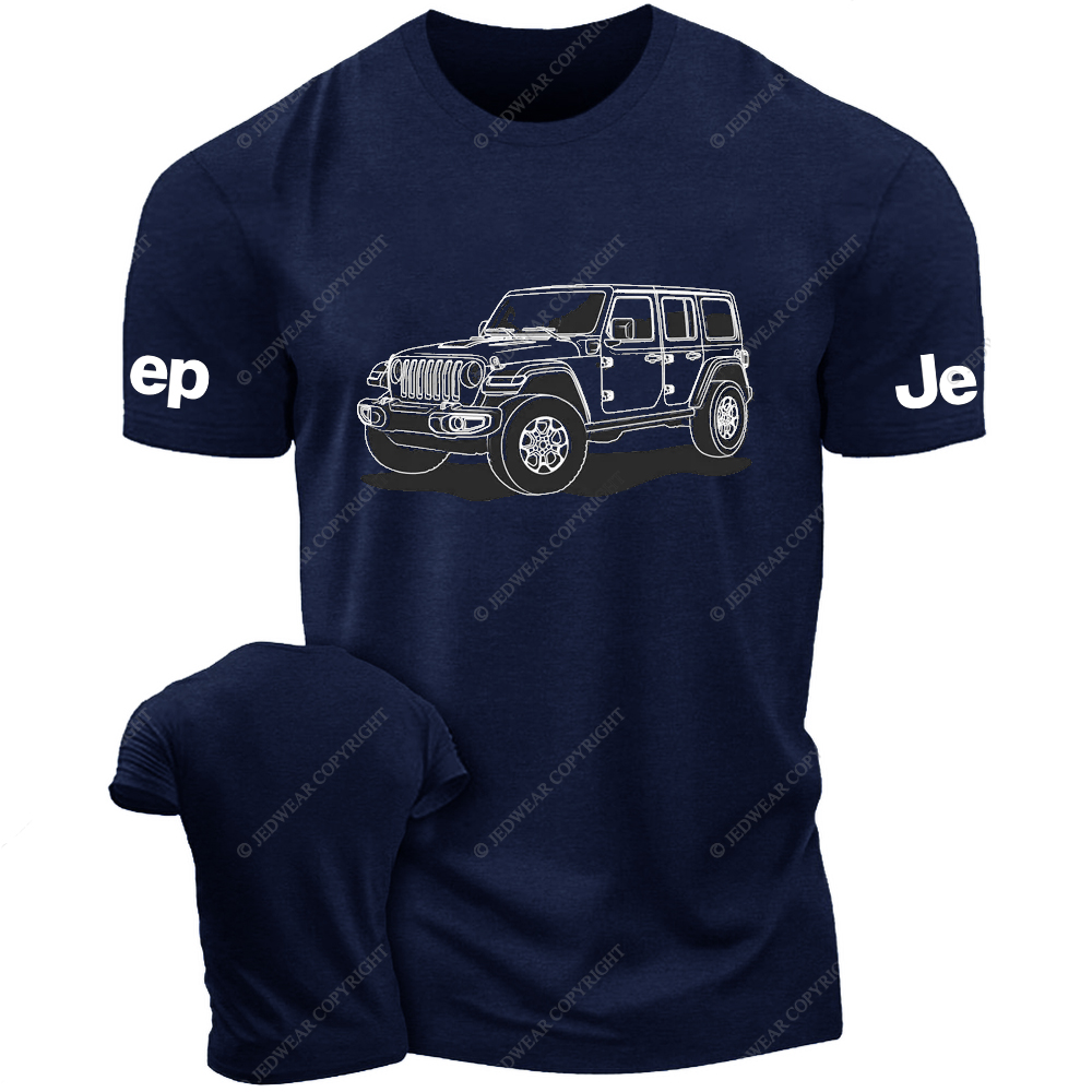 Jp Wrangler Line Art Hand-Drawn Jp T-Shirt