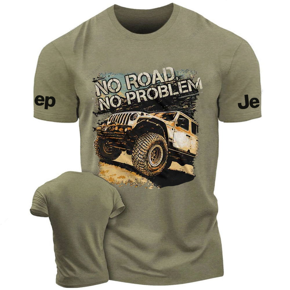 NO Road No Problem Off-Road Vehicle Driving On The Road Jp T-Shirt