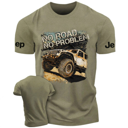 NO Road No Problem Off-Road Vehicle Driving On The Road Jp T-Shirt