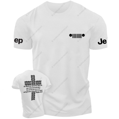 Religion Cross Jesus Bible Wheelmarks  Psalm Jp T-Shirt