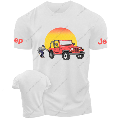 Cartoon Funny A Man On A Skateboard  Sun Jp T-Shirt