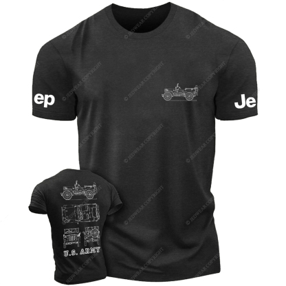 US Army Old Model Line Art Jp T-Shirt
