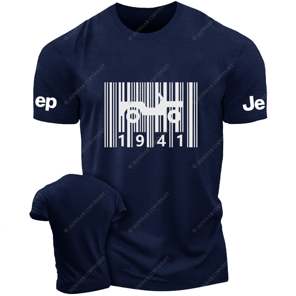 Barcode Created Time Since 1941 Vintage Style Jp T-Shirt