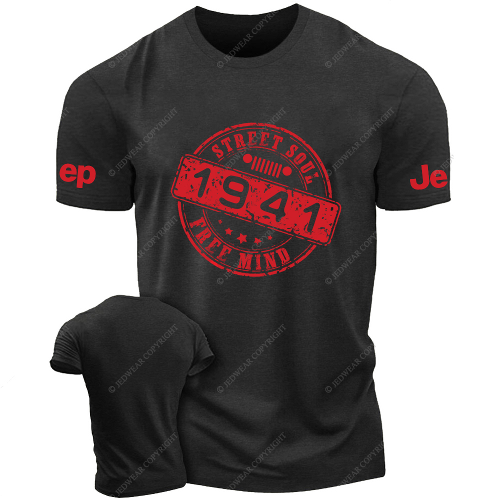 Street Soul Free Mind Created Time Since 1941 Vintage Style Jp T-Shirt