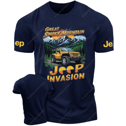 Great Smoky Mountain  Invasion Sun Tree Vintage Style Jp T-Shirt