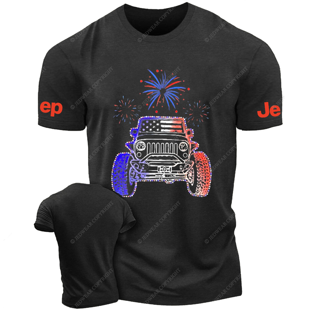American Flag Fireworks Jp T-Shirt