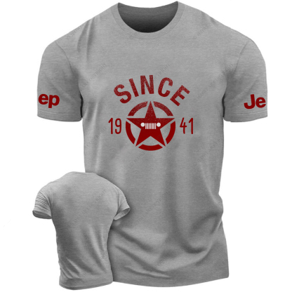 Vintage Style Military Star Circle Created Time Since 1941 Jp T-Shirt