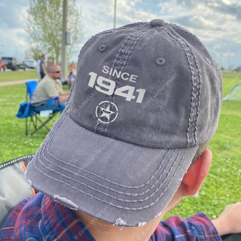 Vintage Military Star Circle Since 1941 Jp Baseball Cap