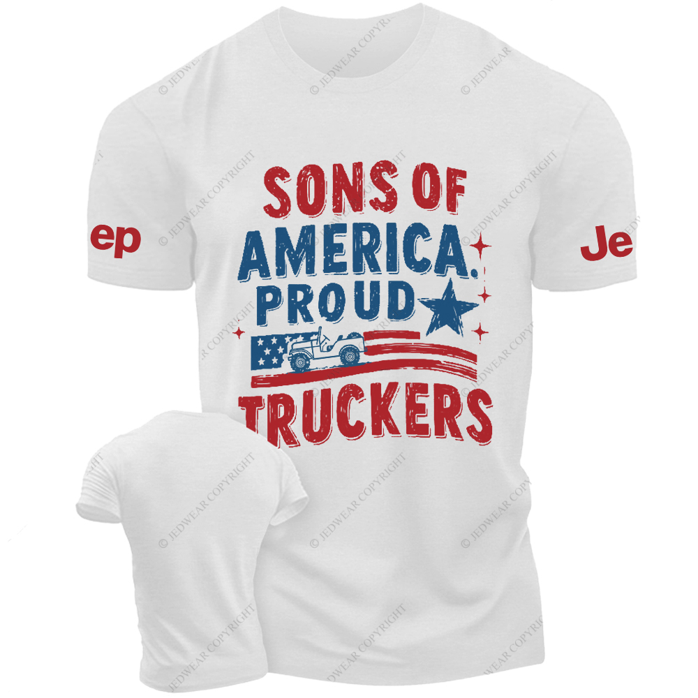 Sons Of America Proud Truckers Jp T-Shirt