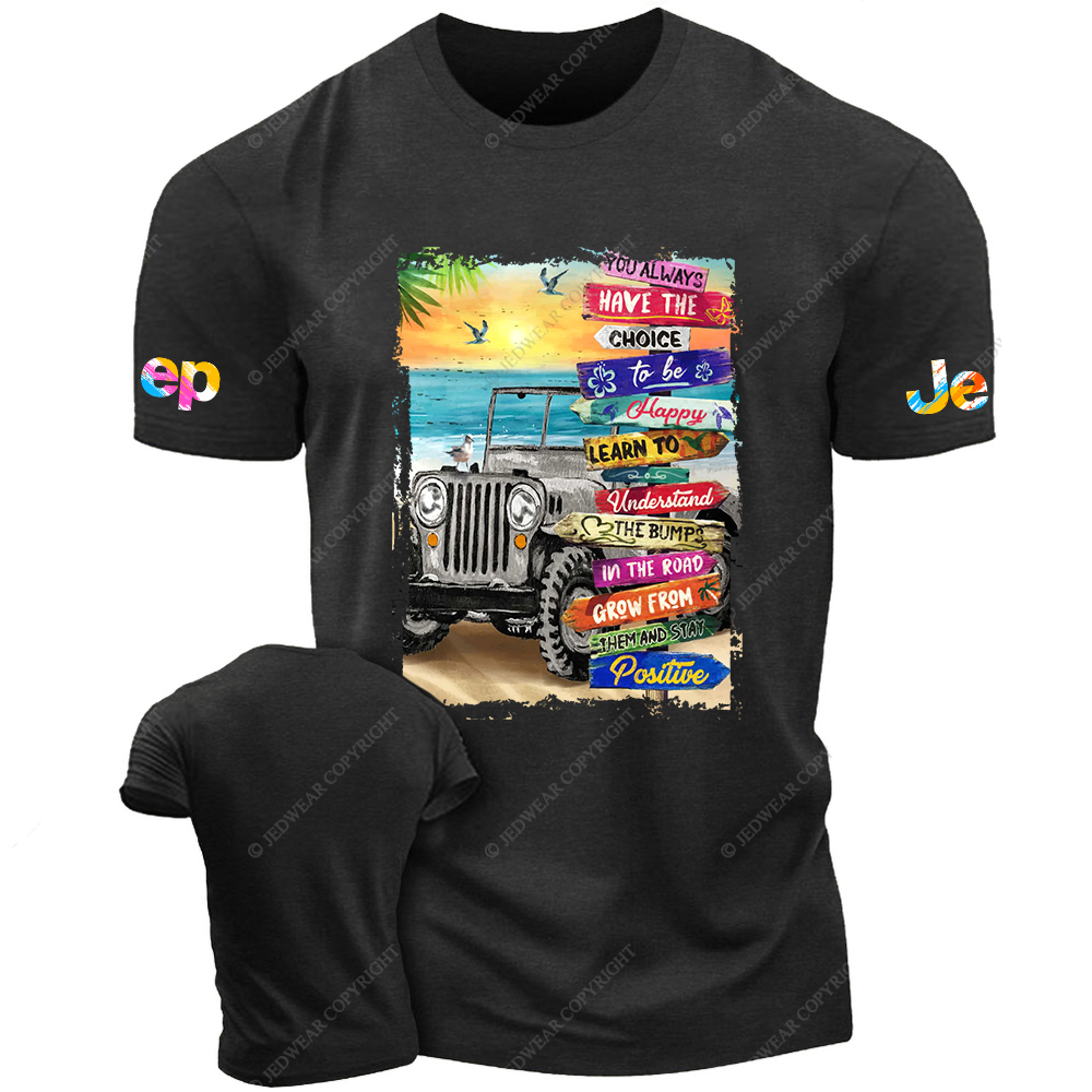 Summer Beach Grey Road Signs Jp T-Shirt