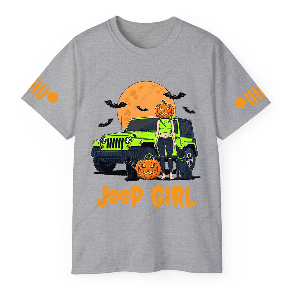 Pumpkin Halloween Cat Girl Bat Jp T-shirt