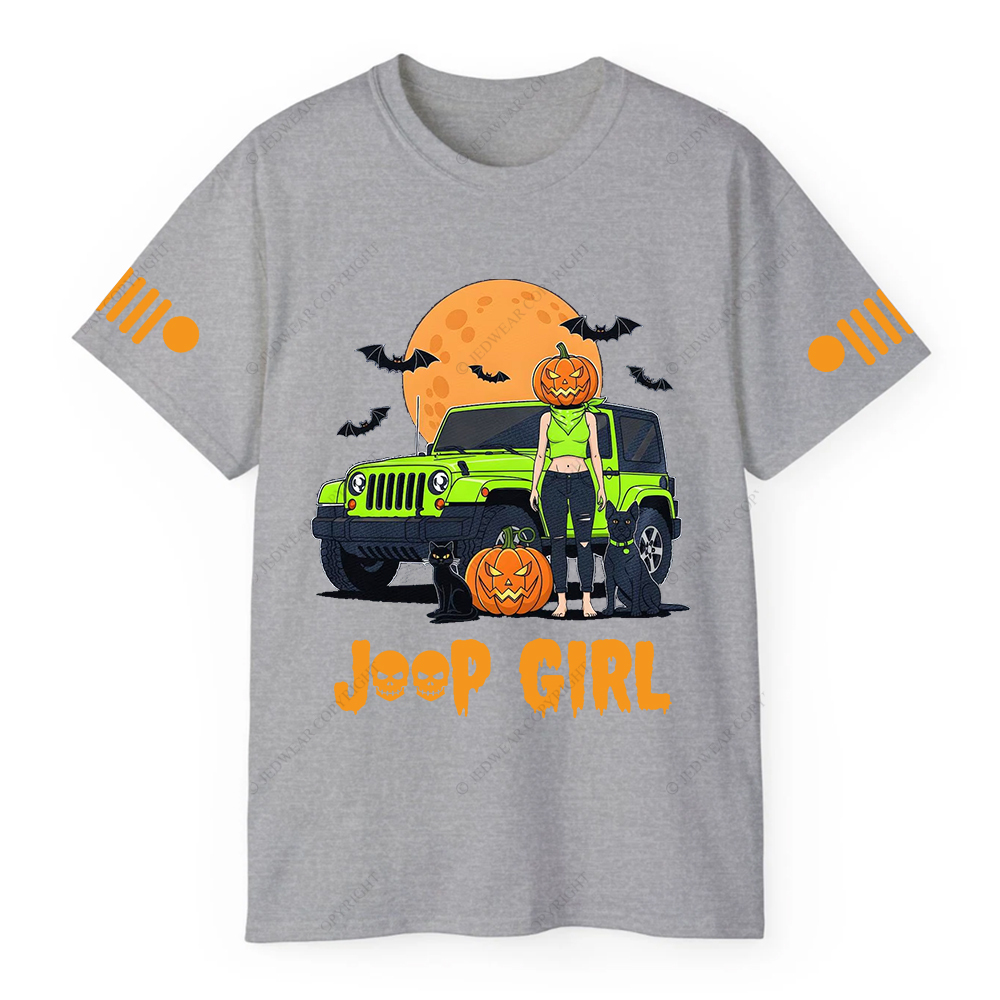 Pumpkin Halloween Cat Girl Bat Jp T-shirt