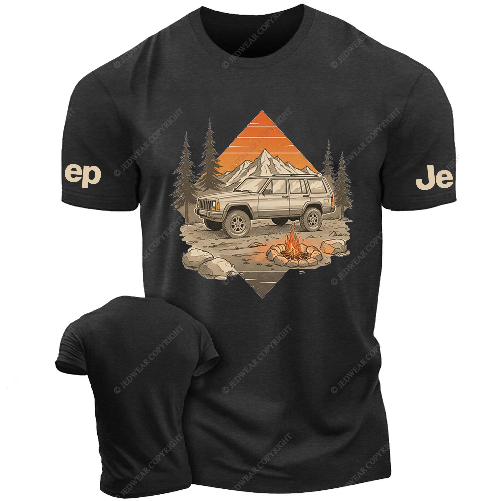 Cherokee XJ camping Vehicle Retro Design Outdoors Jp T-shirt