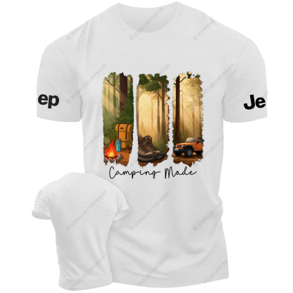 Camping In The Forest Outdoor Bonfire Jp T-shirt