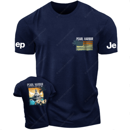 Pearl Harbor Hawaii Sunset Lighthouse JP T-Shirt