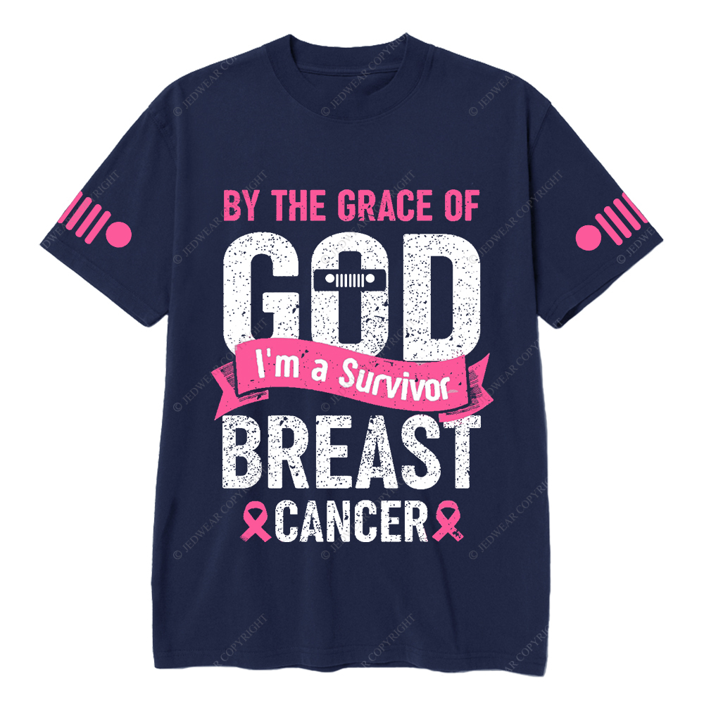 By The Grace Of I'm A Survivor Breast Cancer Jp T-shirt