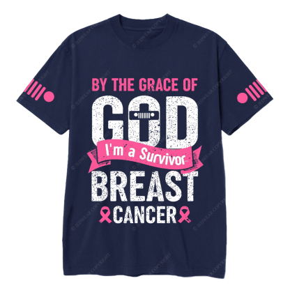By The Grace Of I'm A Survivor Breast Cancer Jp T-shirt