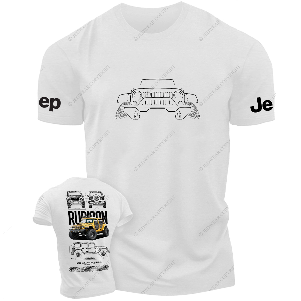 Rubicon Line Art Off-Road 4x4 Wrangler Jp T-Shirt