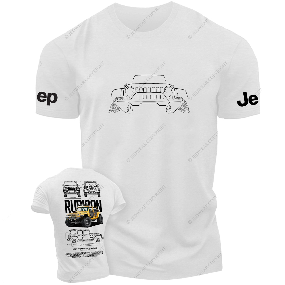 Rubicon Line Art Off-Road 4x4 Wrangler Jp T-Shirt