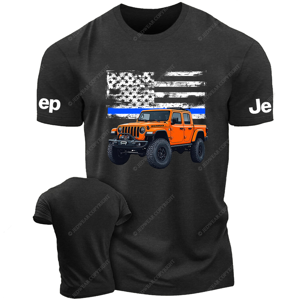 American Flag The Blue Line Honcho Jp T-Shirt