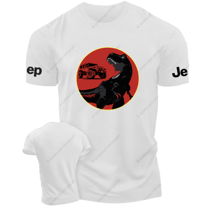 Dinosaur Silhouette Off-Road Vehicle Jp T-Shirt