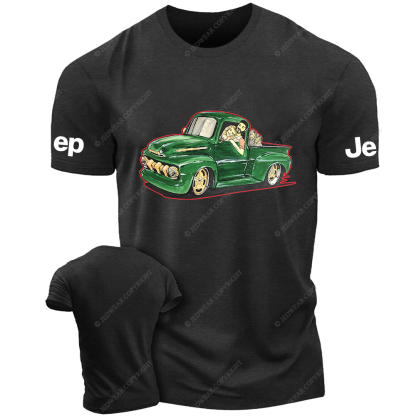 Green Four-Wheeled Off-Road Vehicle Jp T-Shirt