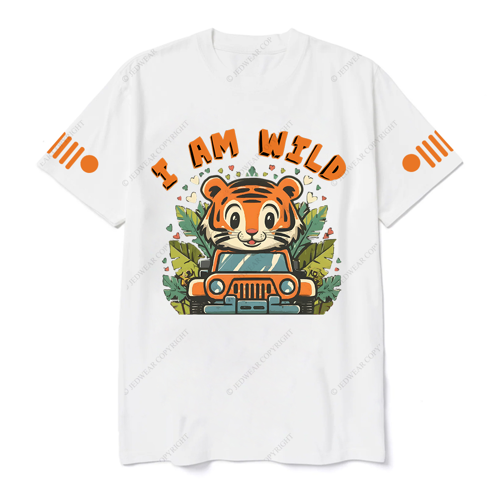 Cute Tiger Driving A Car I Am Wild Jp T-shirt