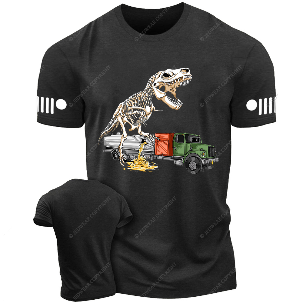 Dinosaur Bone Frame Destruction Truck Jp T-Shirt