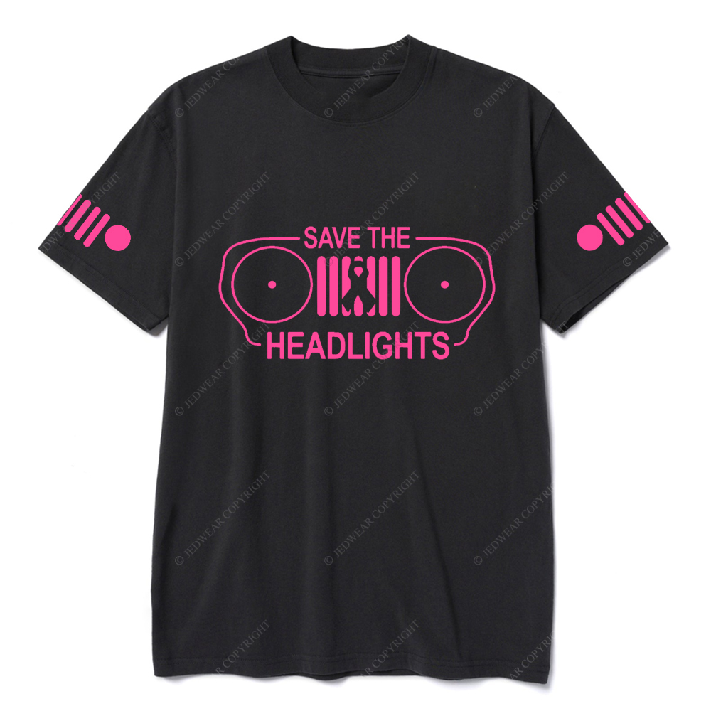 Breast Cancer Awareness Save The Headlights T-shirt