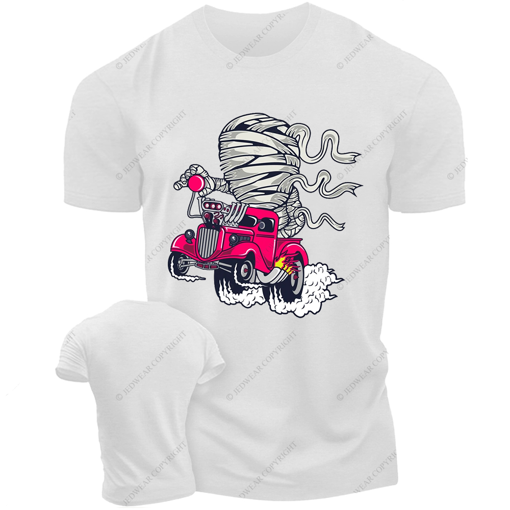 Mummy Racing Cartoon Jp T-shirt