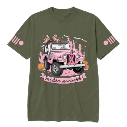 Breast Cancer Awareness In October We Wear Pink Jp T-shirt