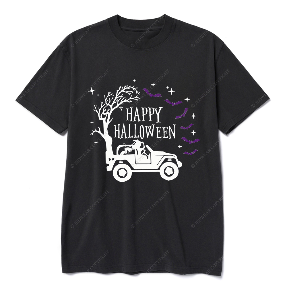 Happy Halloween Bat Trees Jp T-shirt
