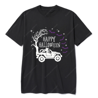 Happy Halloween Bat Trees Jp T-shirt
