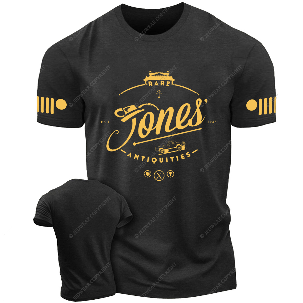 Jones Rare Antiquities Est 1935 Jp T-shirt