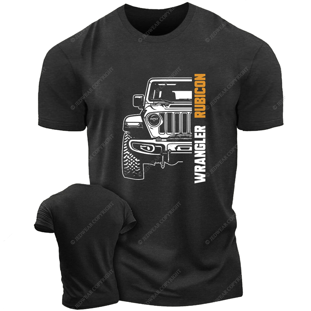 Wrangler Rubicon Black And White Sketch Jp T-Shirt