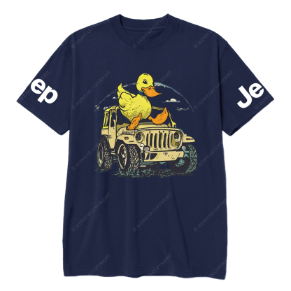Ducks Clouds Sky 4-Wheeler Car JP T-Shirt