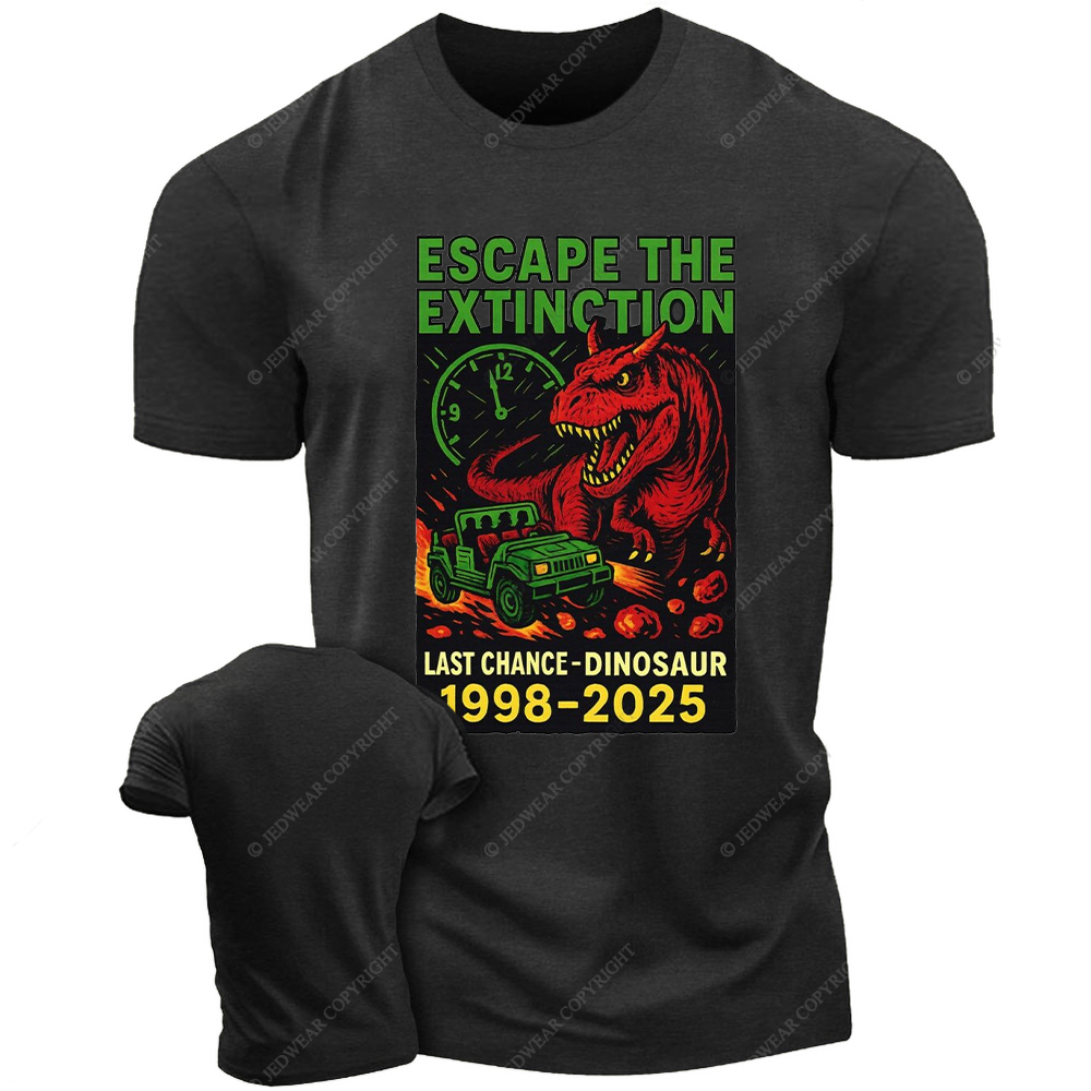 Escape The Extinction Last Chance Dinosaur Jp T-Shirt