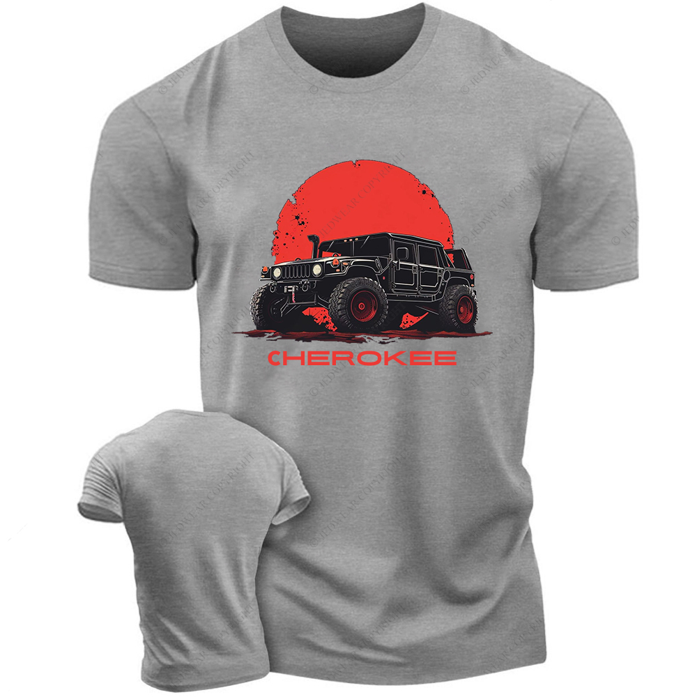 Black Cherokee Red Backgroud Jp T-Shirt
