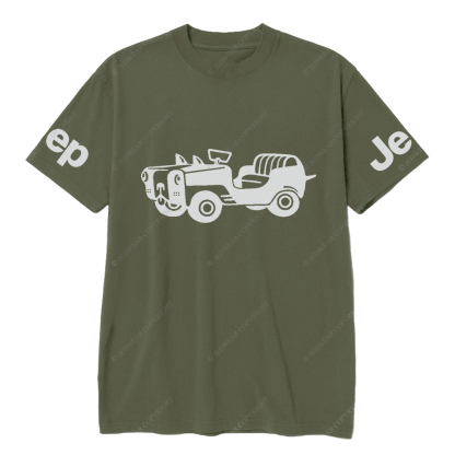 Car With A Dog Face Front Jp T-Shirt