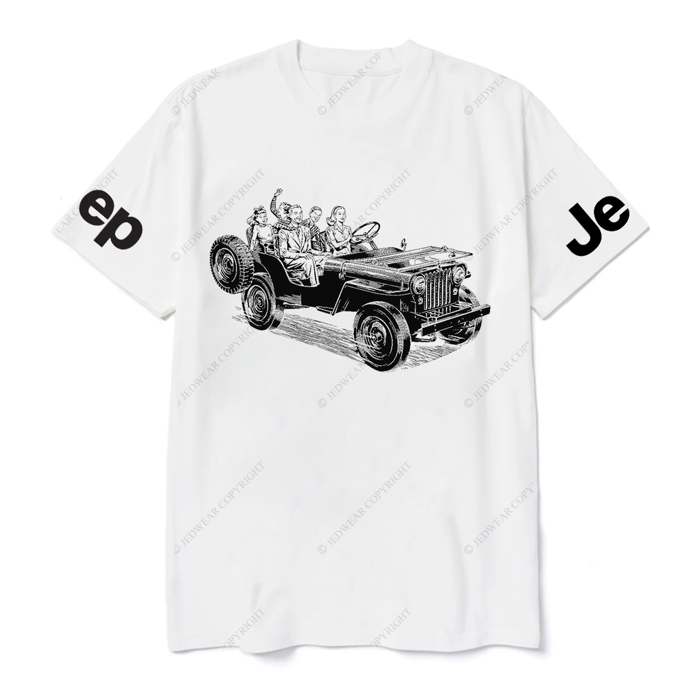 Family Riding in Convertible Jp T-Shirt