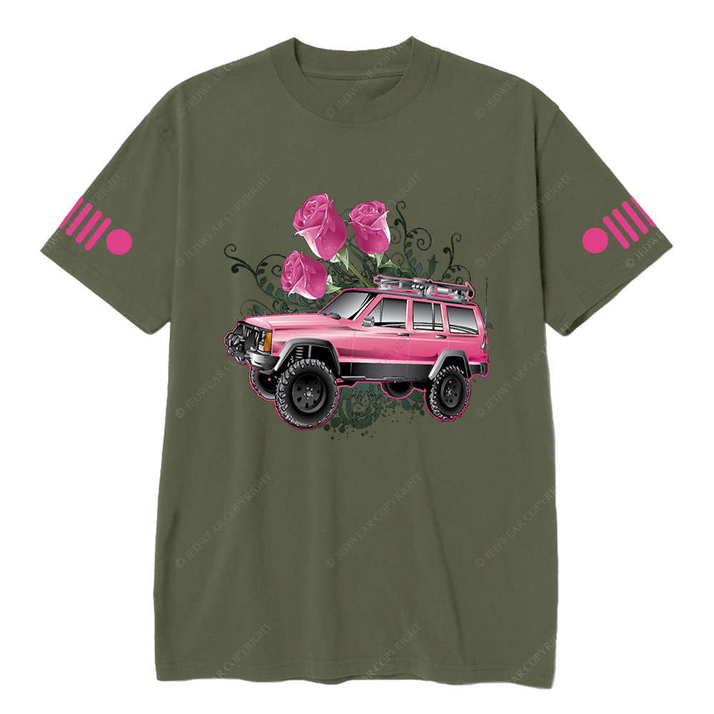 Pink Cherokee And Pink Rose Jp T-Shirt