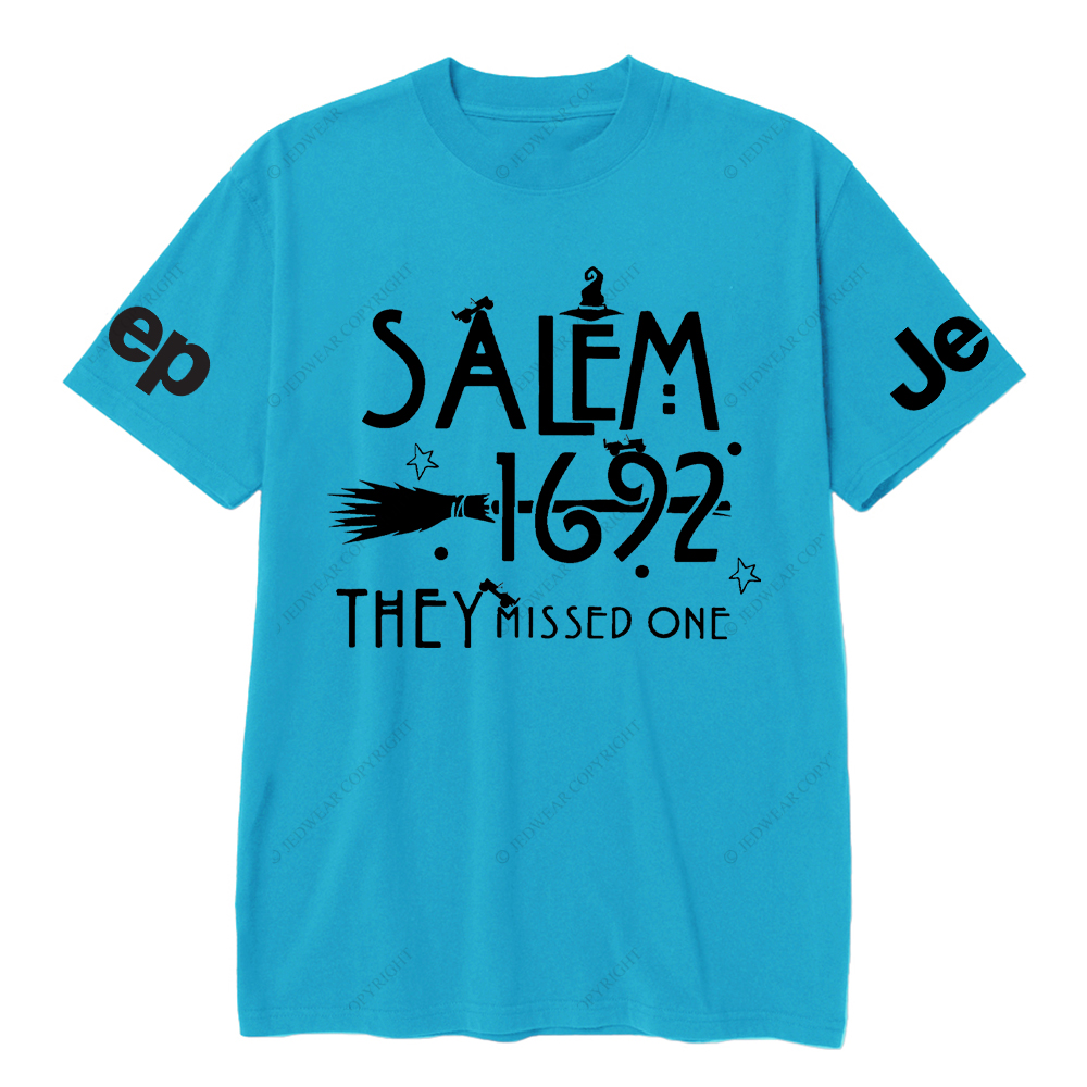 Salem 1692 Halloween Cap They Missed One Jp T-Shirt