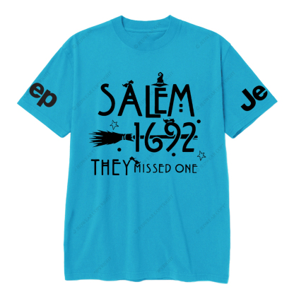 Salem 1692 Halloween Cap They Missed One Jp T-Shirt