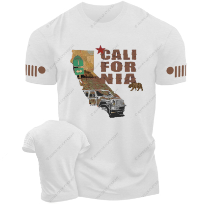 California Map Bear Star Jp T-Shirt