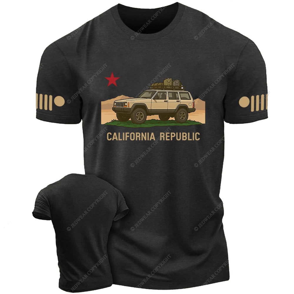 Cherokee XJ California Flag Jp T-Shirt