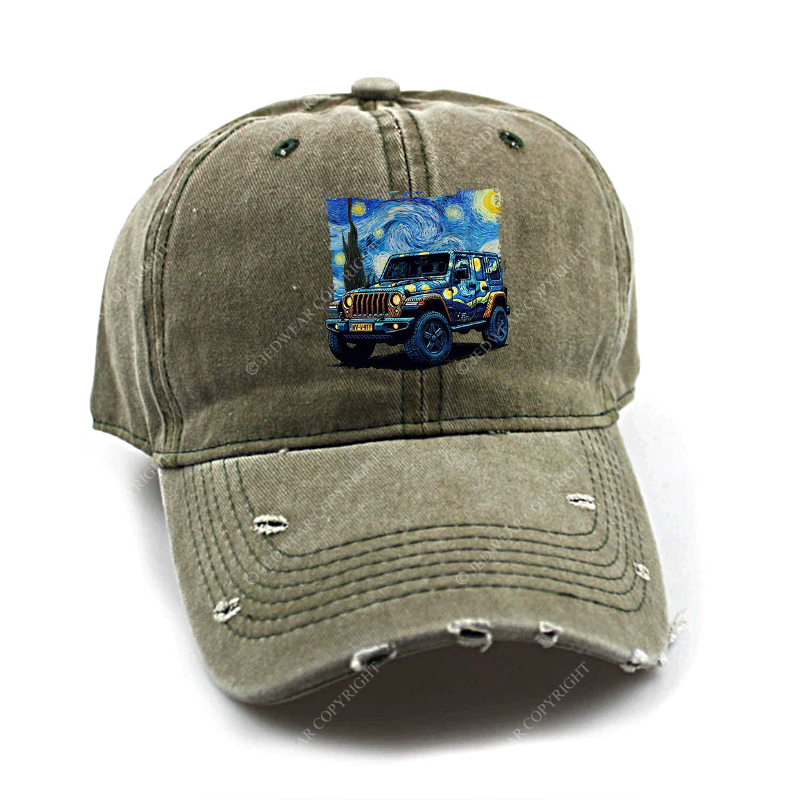The Starry Night By Van Gogh Canvas Jp Baseball Cap