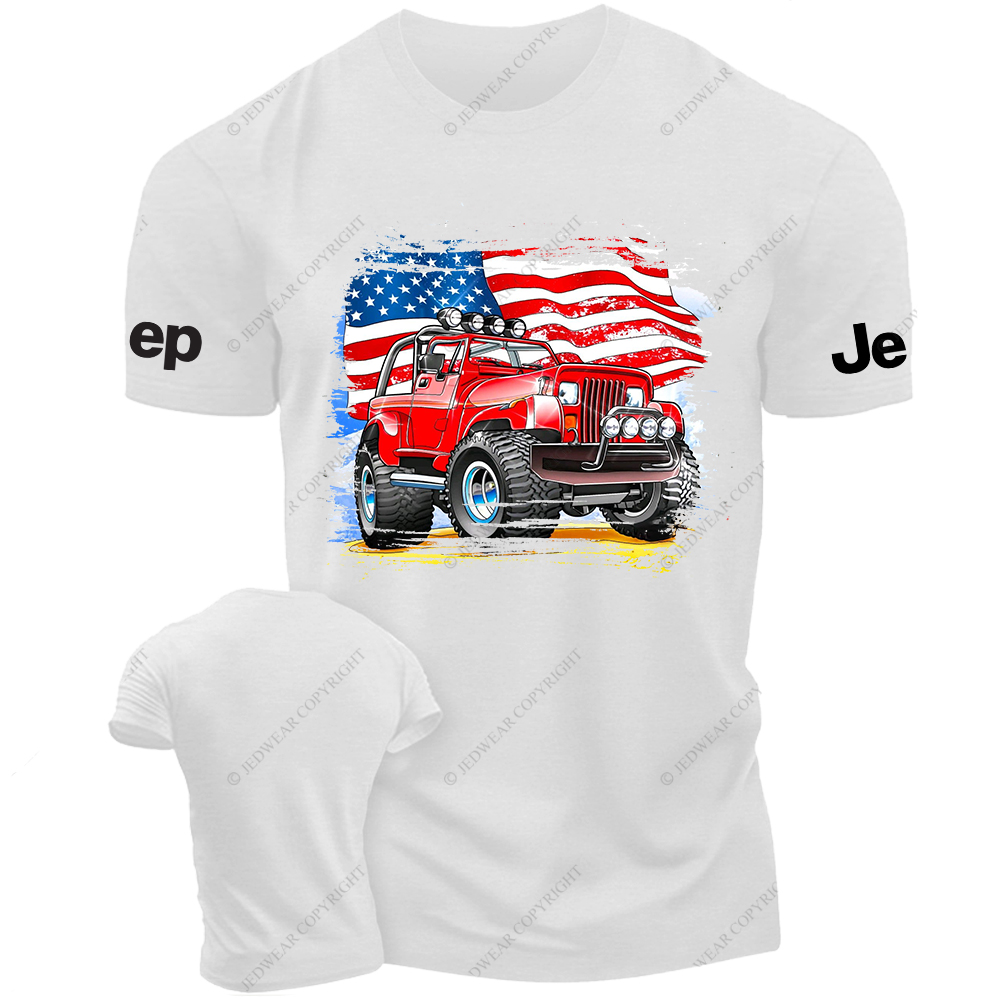 Red Wrangler American Flag Outdoor Jp T-Shirt